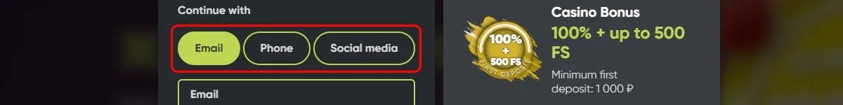 Create Account Fresh