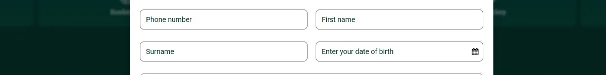 Fill in personal details